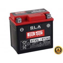 Μπαταρία BS BTX5L / BTZ6S / YTX5L / YTZ6S GEL Μπαταρία BS BTX5L / BTZ6S / YTX5L / YTZ6S GEL